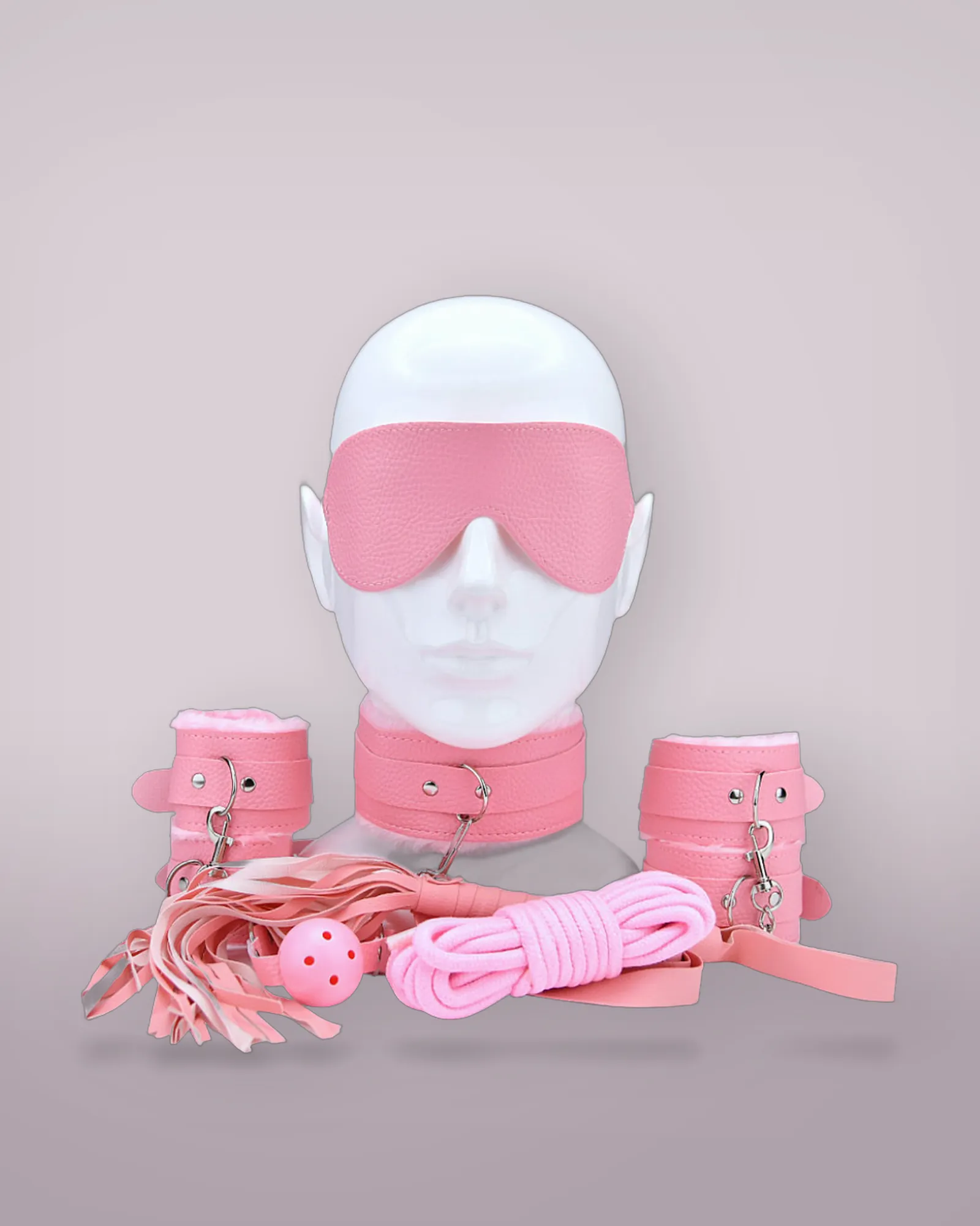 Bound to Play Beginner's Bondage Kit Pink (8 Piece)