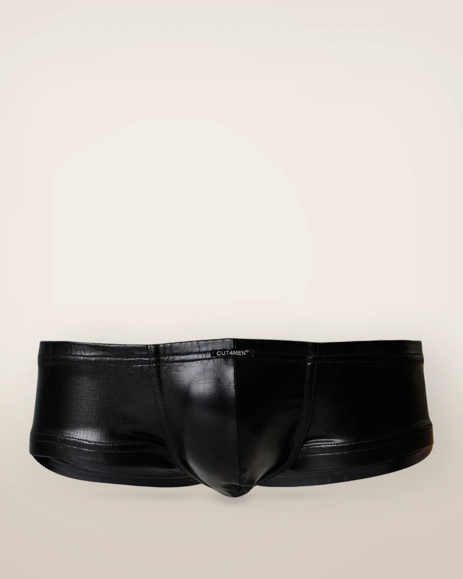 C4M Booty Shorts Black Leatherette, view 2