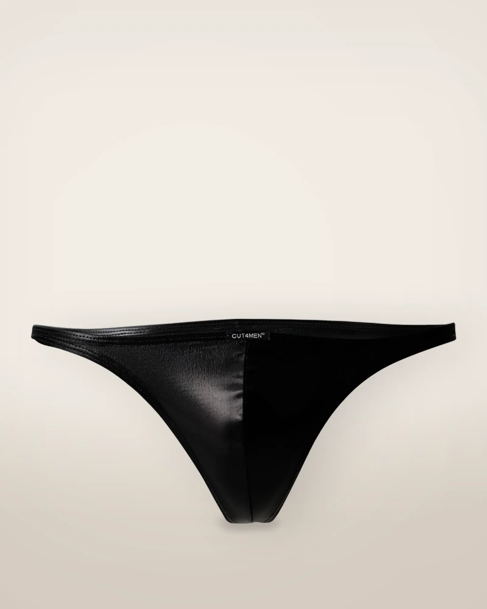 C4M Brazilian Brief Black Leatherette, view 2