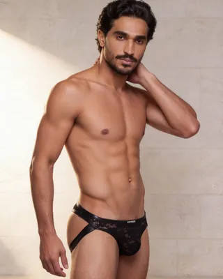 C4M L4CE Jockstrap Black, view 1