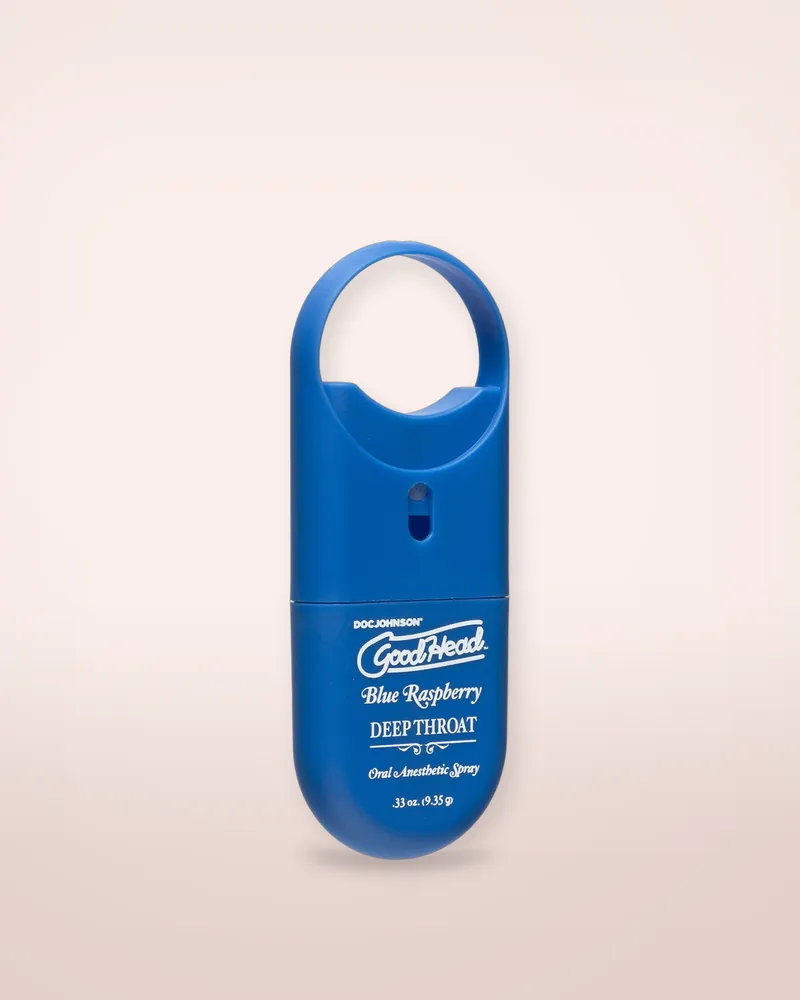 Doc Johnson GoodHead To-Go-Deep Throat Spray - Blue Raspberry