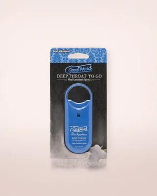 Doc Johnson GoodHead To-Go-Deep Throat Spray - Blue Raspberry, view 3