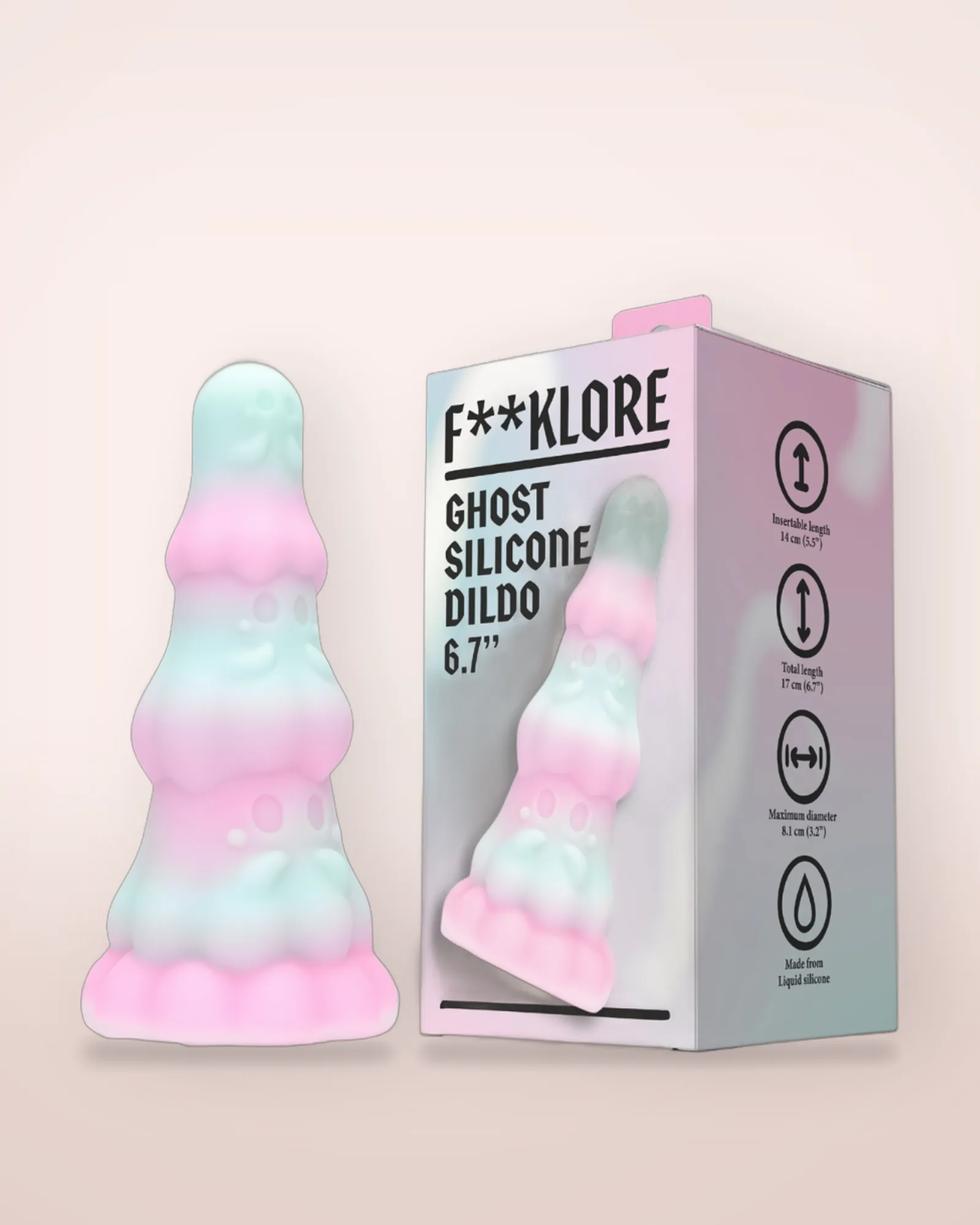 F**kLore Ghost Silicone Dildo, view 4