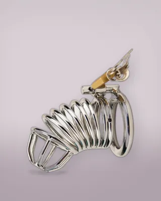Impound Spiral Male Chastity Device, view 2