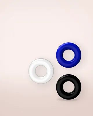 JoyRings Doughnut Cock Rings (3 Pack), view 1