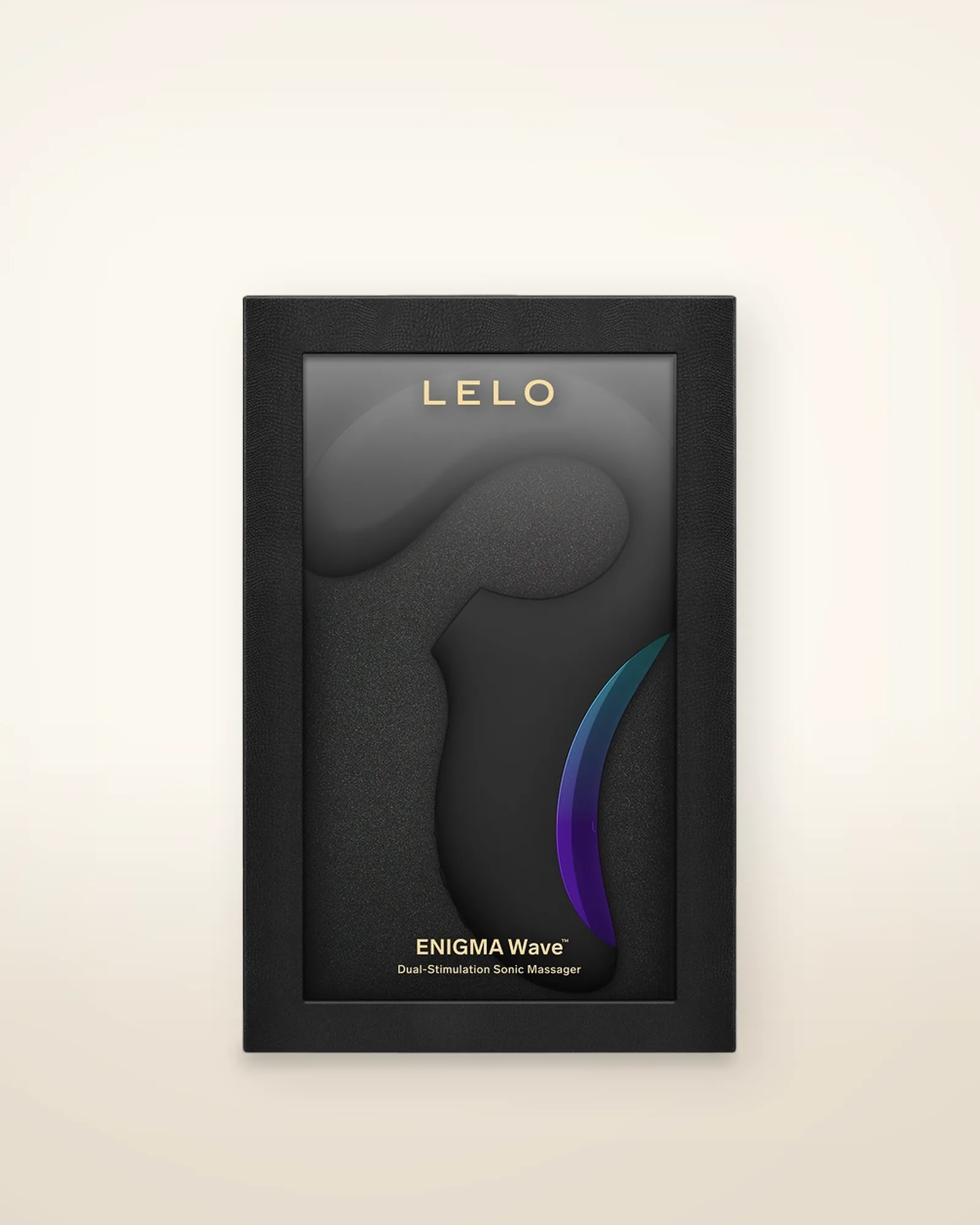 LELO Enigma Wave Dual Stimulation Sonic Massager Black, view 4