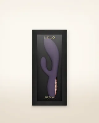 LELO Ina Thrust Thrusting Rabbit Vibrator Purple Twilight, view 2