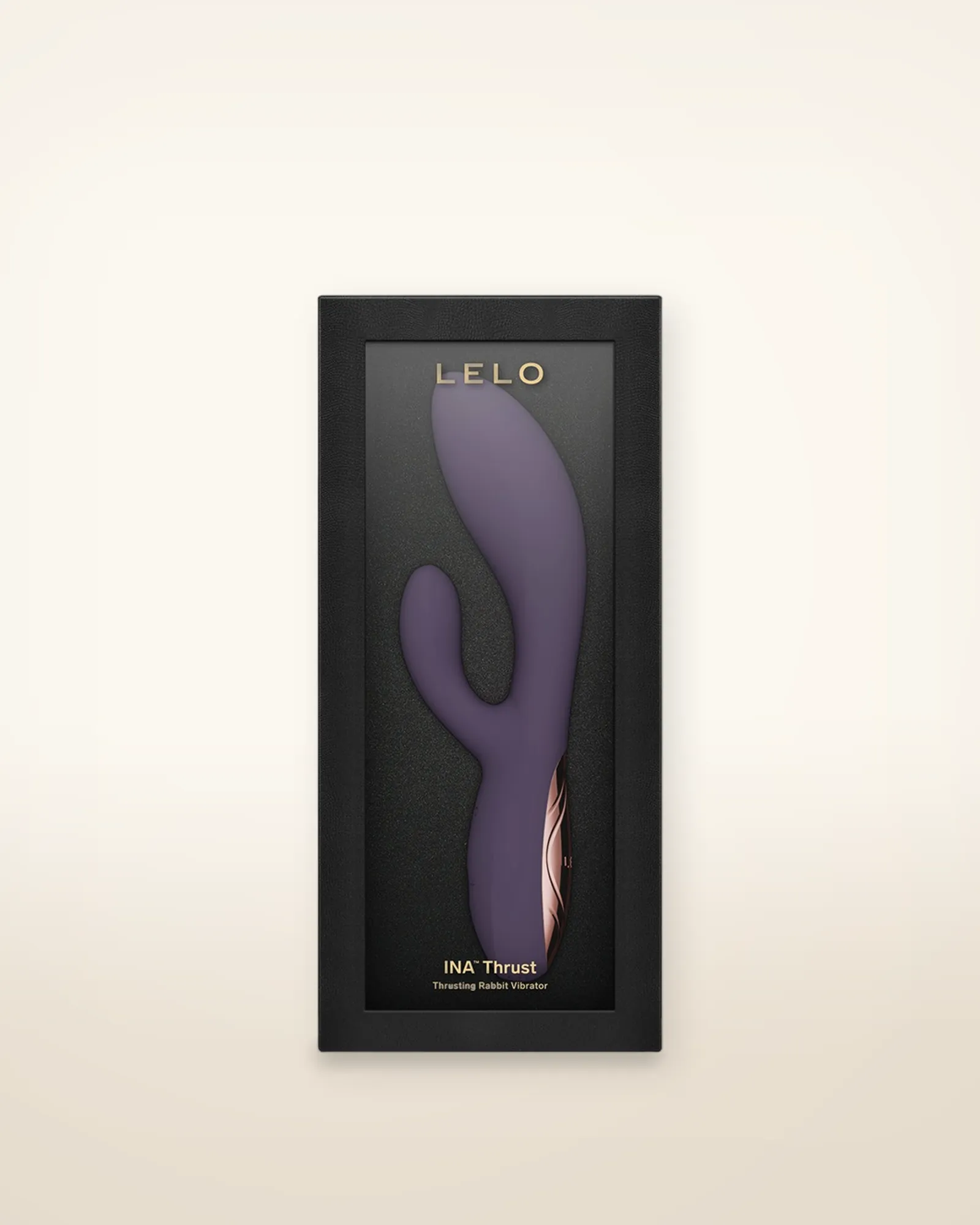LELO Ina Thrust Thrusting Rabbit Vibrator Purple Twilight, view 2