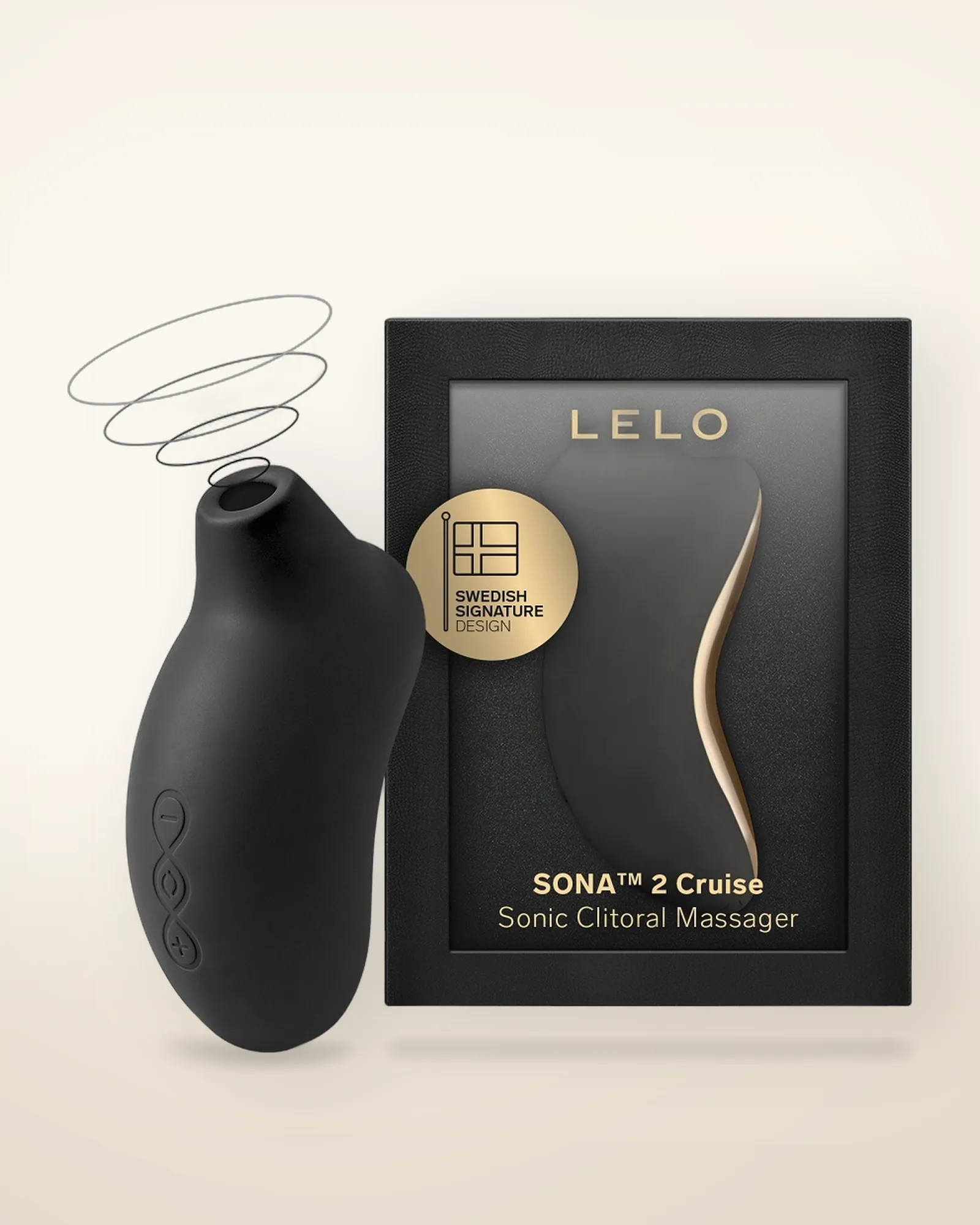 LELO SONA 2 Cruise Clitoral Massager Black, view 4