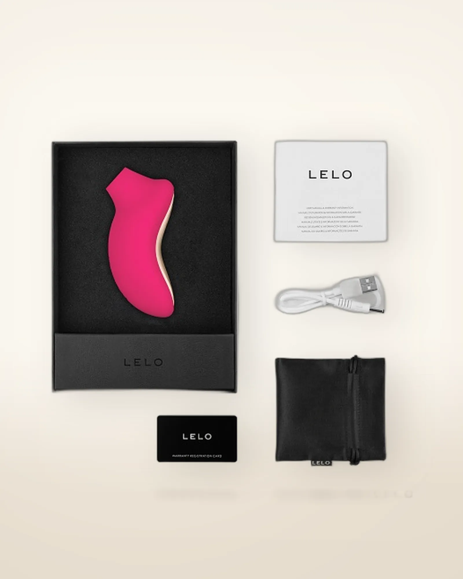 LELO SONA 2 Cruise Clitoral Massager Cerise, view 3