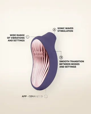 LELO Sona 3 Clitoral Massager Cyber Purple, view 3