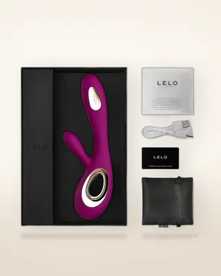 Lelo Soraya Wave Dual Action Vibrator Deep Rose, view 3