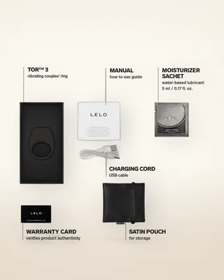 LELO Tor 3 App Controlled Cock Ring Black, view 3
