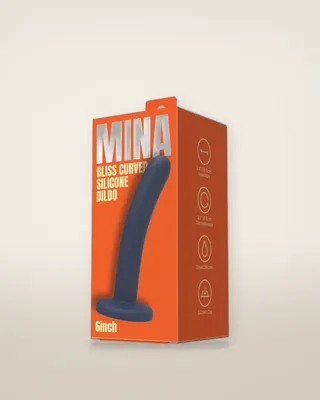Mina Bliss Curved Silicone Dildo 6 Inch, view 3
