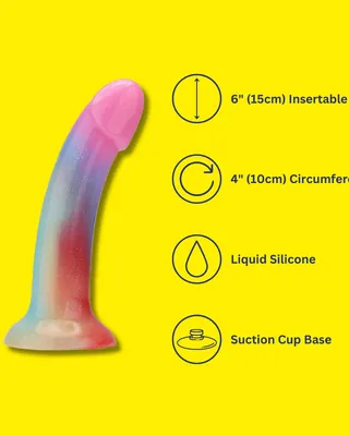 Mina Iridescent Silicone Dildo, view 2