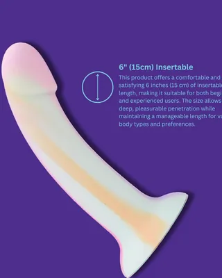 Mina Minty Silicone Dildo, view 4