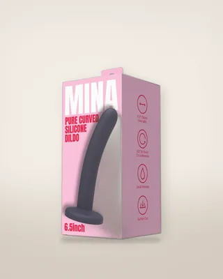 Mina Pure Curved Silicone Dildo 6.5 Inch, view 3