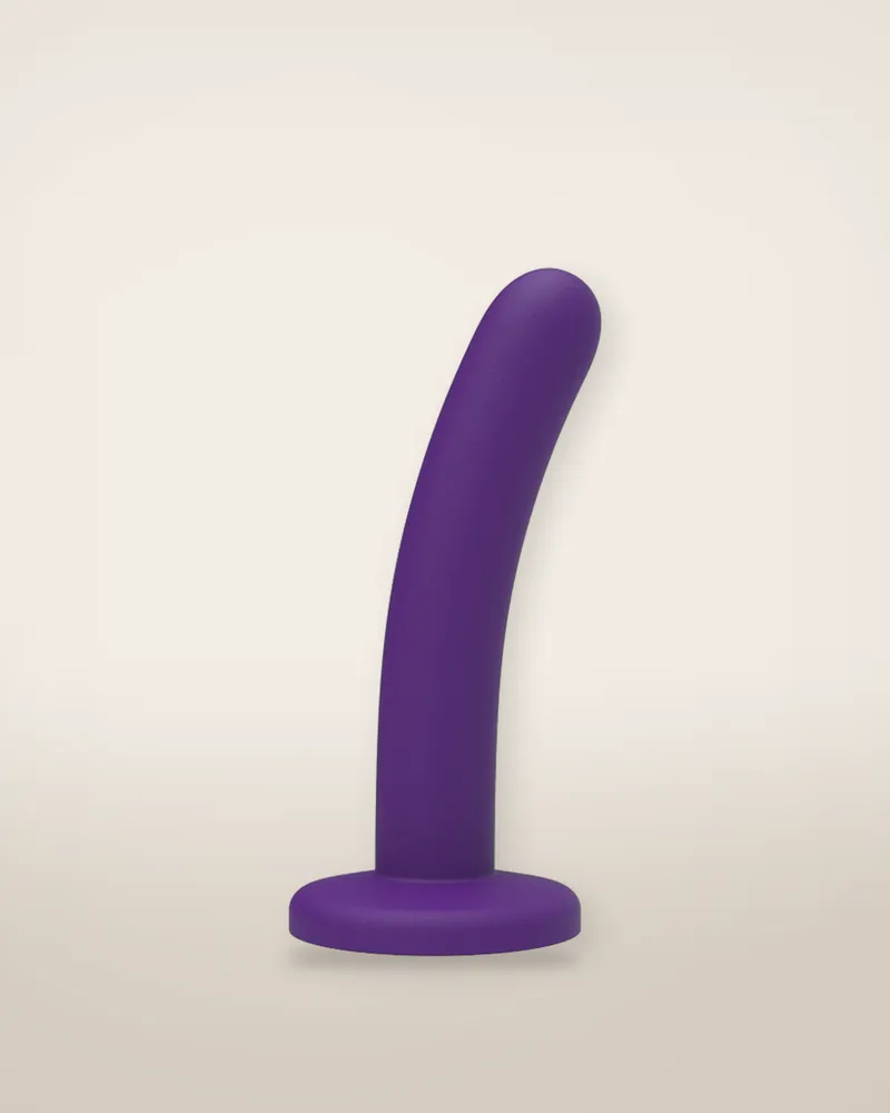 Mina Silk Curved Silicone Dildo 5 Inch