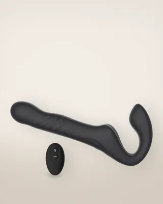 Mina Surge Remote Thrusting & Vibrating Strapless Strap On, view 1
