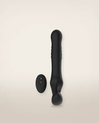 Mina Surge Remote Thrusting & Vibrating Strapless Strap On, view 3
