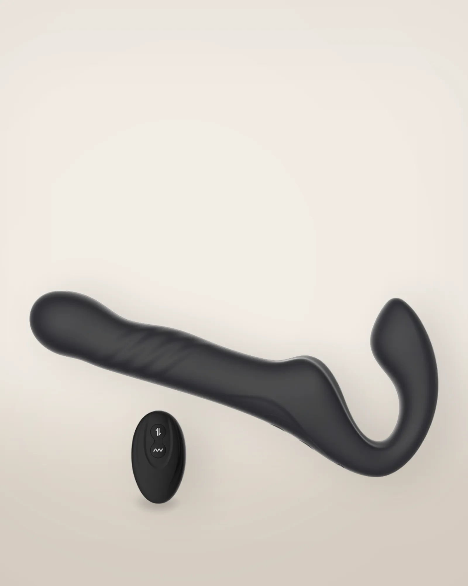 Mina Surge Remote Thrusting & Vibrating Strapless Strap On