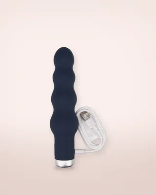Nauti Silicone Ribbed Vibrator, view 3