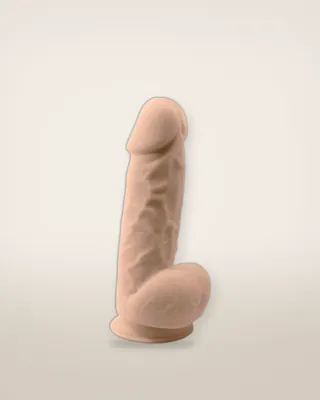 SilexD 8.5 inch Remote Controlled Vibrating Girthy Silicone Dildo, view 1