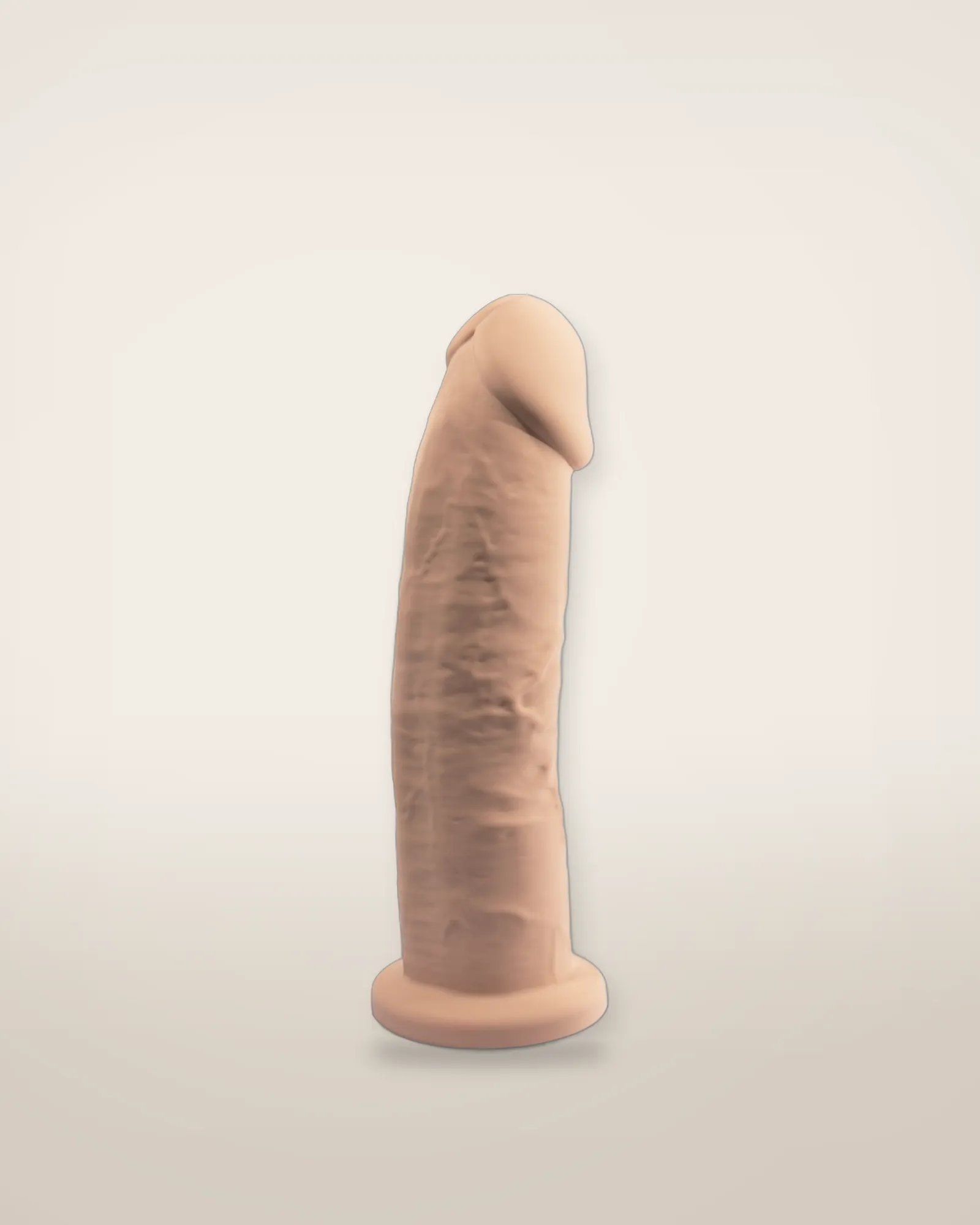 SilexD 9 inch Realistic Girthy Silicone Dual Density Dildo with Suction Cup, view 3
