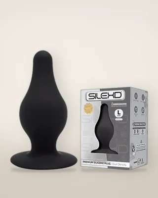 SilexD Dual Density Tapered Silicone Butt Plug, view 2