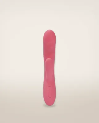 Svakom Avery Thrusting Vibrator with Clitoral Stimulator Pink, view 3