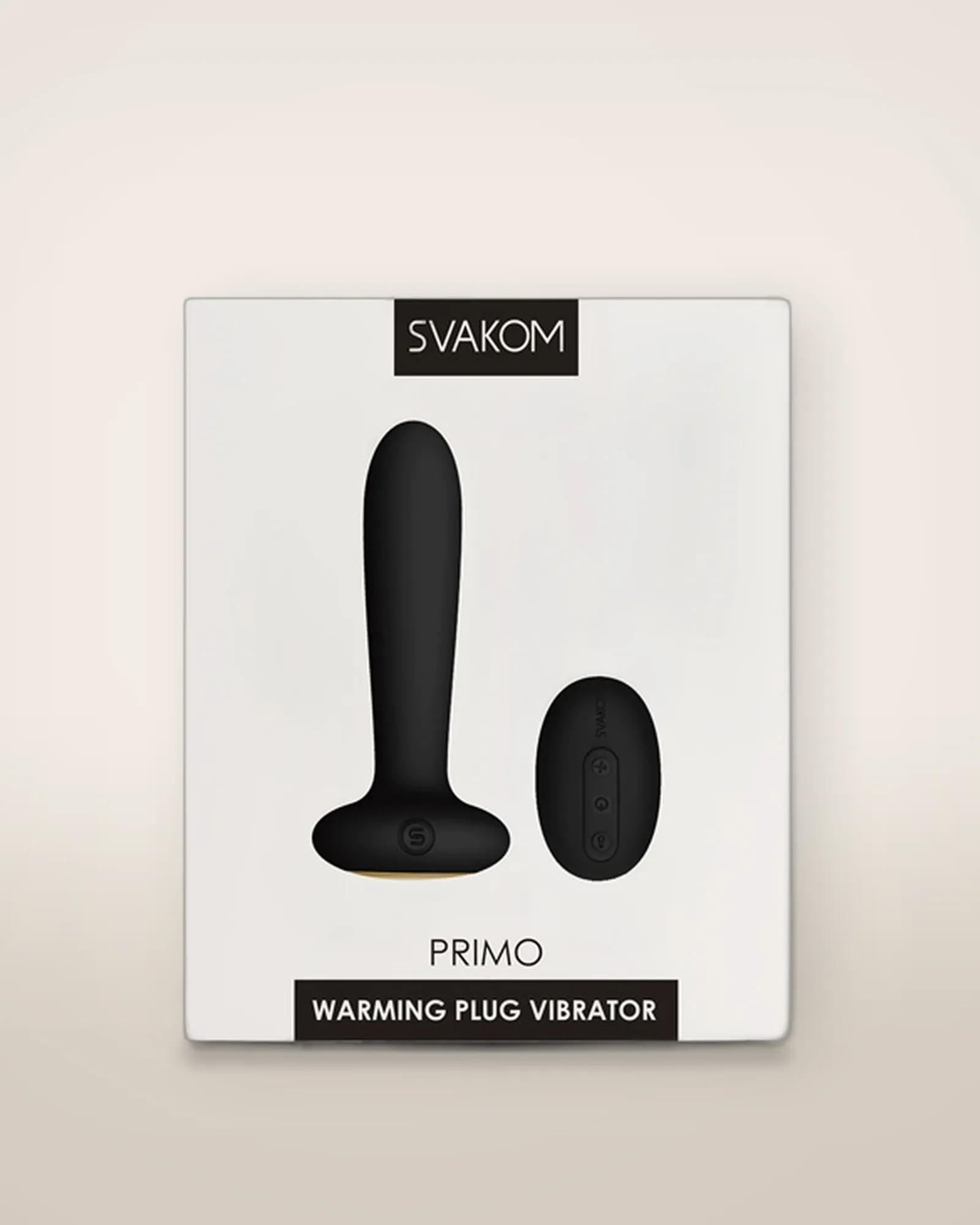 Svakom Primo Remote Control Warming Butt Plug - Black, view 4