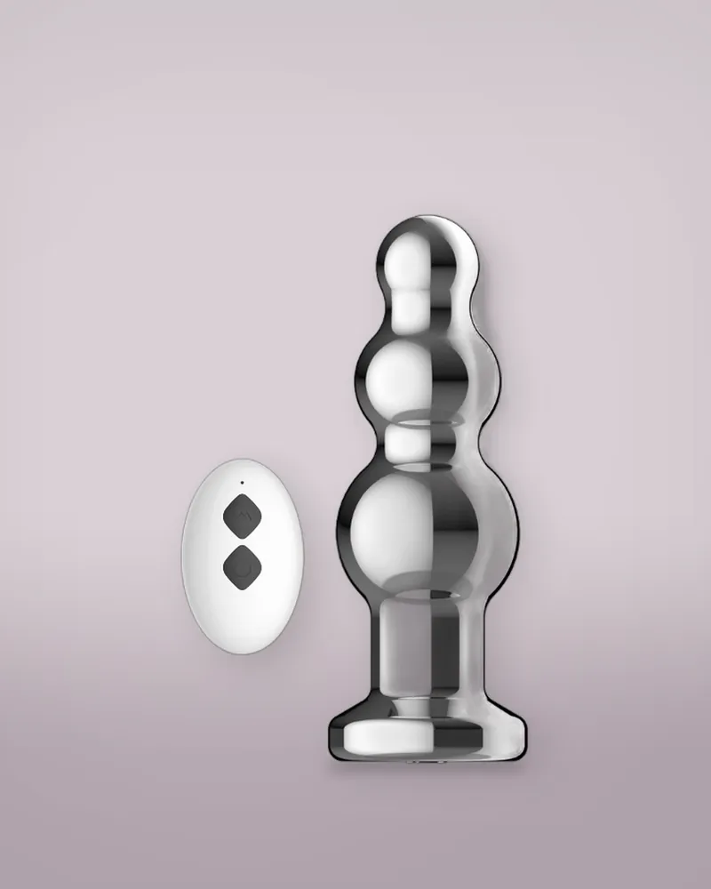 Toosh Remote Controlled Metal Vibrating Anal Beads