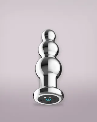 Toosh Remote Controlled Metal Vibrating Anal Beads, view 3