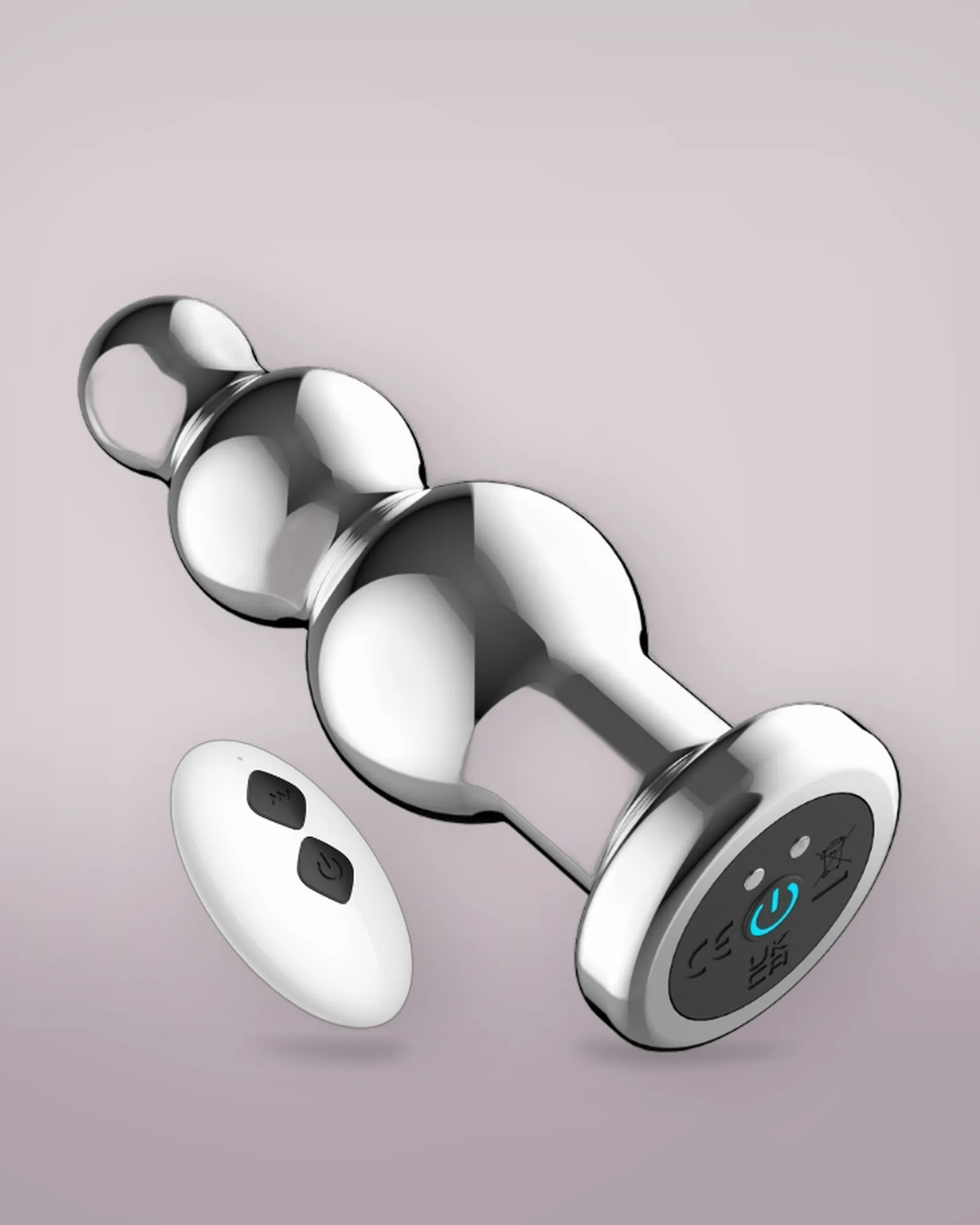Toosh Remote Controlled Metal Vibrating Anal Beads, view 2