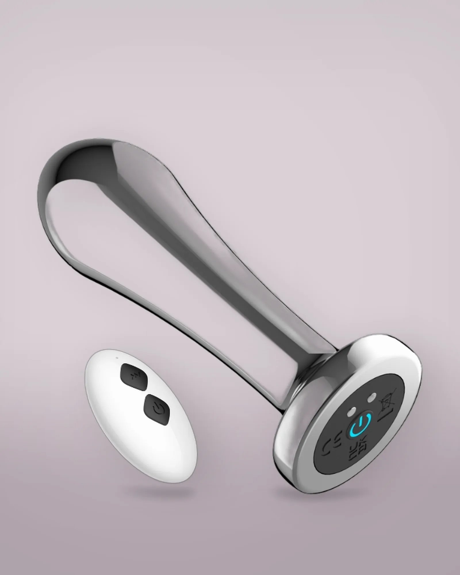 Toosh Remote Controlled Metal Vibrating Anal Plug, view 2