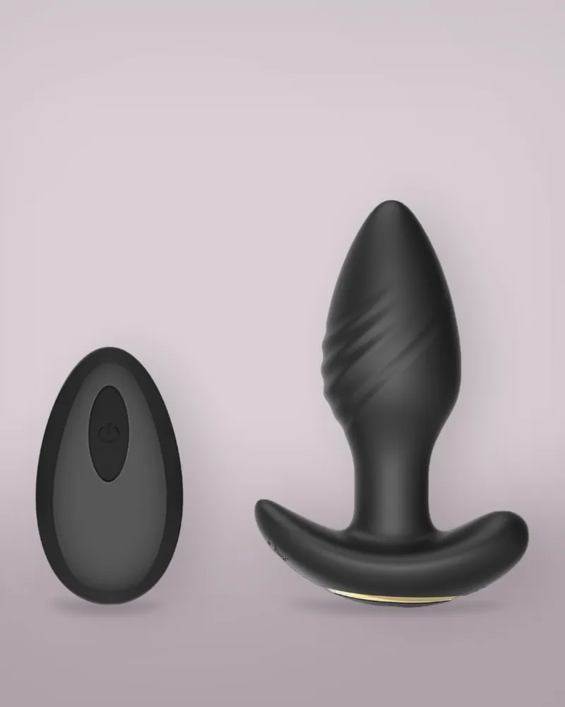 Toosh Remote Controlled Silicone Rotating & Vibrating Butt Plug
